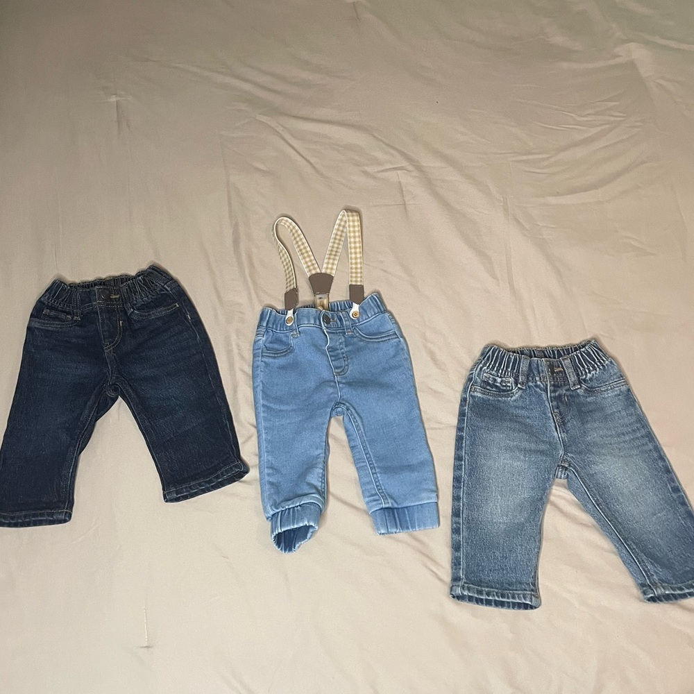 3 PC Old Navy Baby Boy Denim Jeans Set